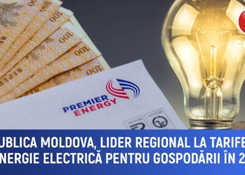 Moldova, lider regional la prețul energiei electrice pentru gospodării în 2025