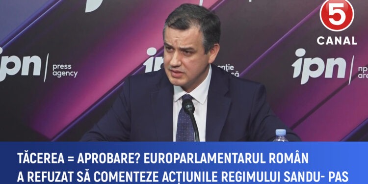 Europarlamentarul român a refuzat să comenteze acțiunile regimului Sandu- PAS