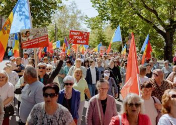 Торжественный марш, праздничный концерт и развлечения для детей: Оргеев устроил по-настоящему народный Первомай | VIDEO