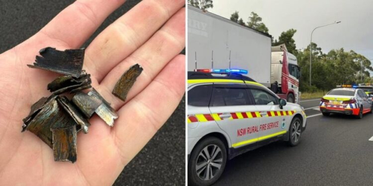 Хаос на одной из самых загруженных автомагистралей Австралии: грузовик рассыпал 750 кг острых металлических обломков