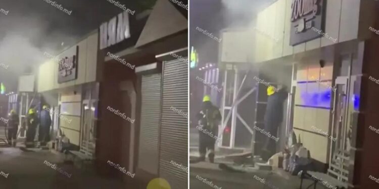 Incendiu într-un magazin din Bălți: Fără victime
