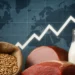 Inflația alimentară revine: creșteri semnificative la carne și lactate