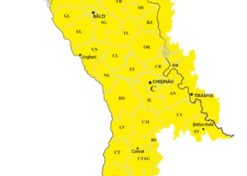 Cod Galben de ploi puternice pe tot teritoriul R. Moldova
