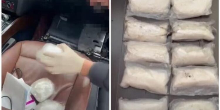 Ucrainean reținut la intrarea în Moldova cu 12 kg de droguri sintetice ascunse în mașină