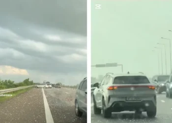 Haos total!”. Gestul periculos la care au recurs mai mulți șoferi din romina din cauza grindinei