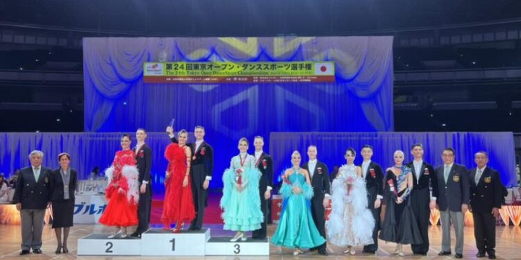 Din nou campioni mondiali la dansuri sportive: Duetul Alexei Gluhov și Anastasia Glazunova a urcat pe podium în Japonia