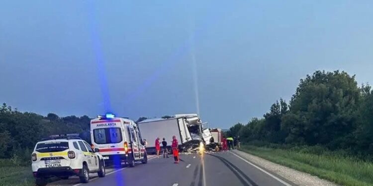 Авария в Страшенском районе: водитель погиб после того, как грузовик выехал на встречную полосу, пытаясь избежать столкновения с косулей