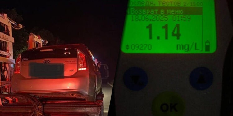 Șofer prins beat criță în Puhoi: 1,14 mg/l alcool în aerul expirat