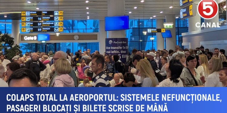 Haos la Aeroportul Chișinău: Pasageri blocați și bilete completate de mână