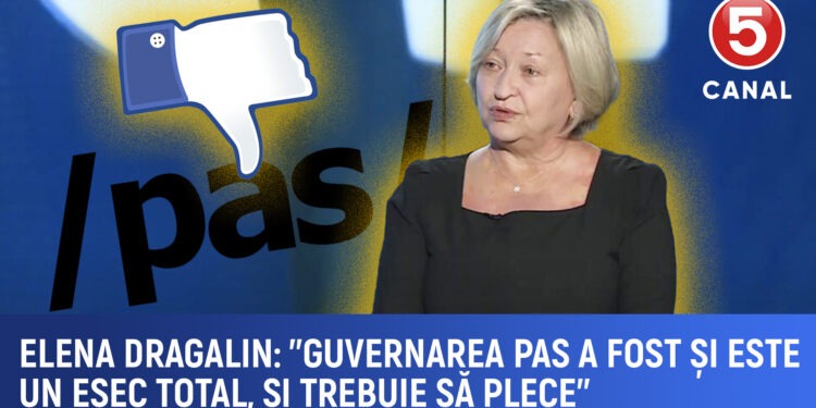 Elena Dragalin, fostă susținătoare PAS: „Guvernarea PAS este un eșec total și trebuie să plece”