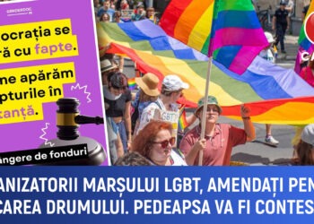 Organizatorii marșului LGBT, amendați pentru blocarea drumului. Pedeapsa va fi contestată