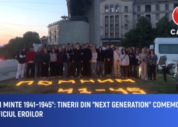 „Ținem minte 1941–1945”: Tinerii din „Next Generation” au adus un omagiu eroilor căzuți