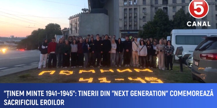„Ținem minte 1941–1945”: Tinerii din „Next Generation” au adus un omagiu eroilor căzuți