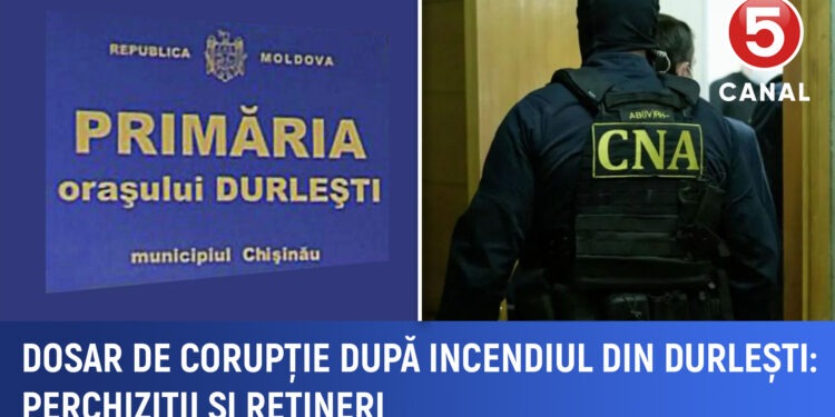 Dosar de corupție după incendiul din Durlești: Percheziții și rețineri