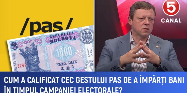 CEC evită să comenteze distribuirea banilor de către PAS în campanie electorală