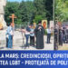 Tensiuni la marș: Credincioșii, opriți cu forța – LGBT, sub protecția poliției