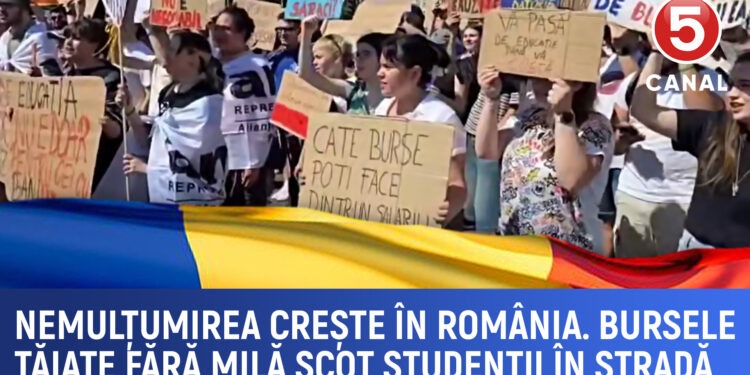 Nemulțumirea crește în România: Studenții protestează față de tăierile  burselor