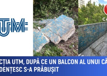Balcon prăbușit la un cămin studențesc. Reacția UTM  după incident