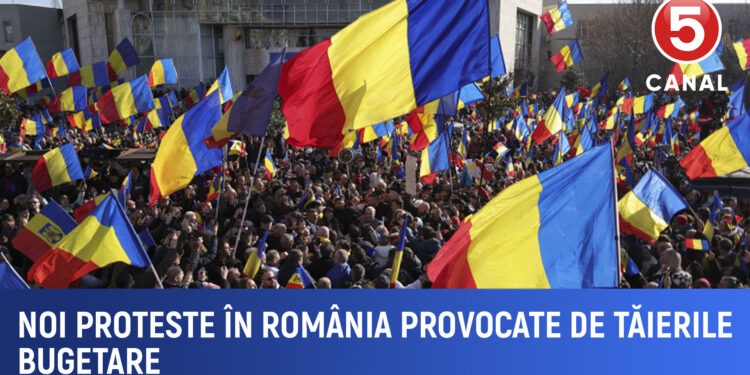 Noi proteste în România din cauza tăierilor bugetare