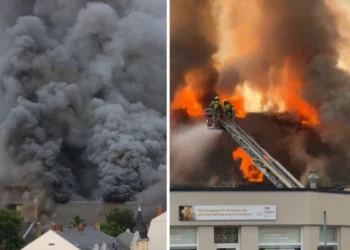 В немецком Дрездене произошел пожар в здании бывшей государственной оперетты