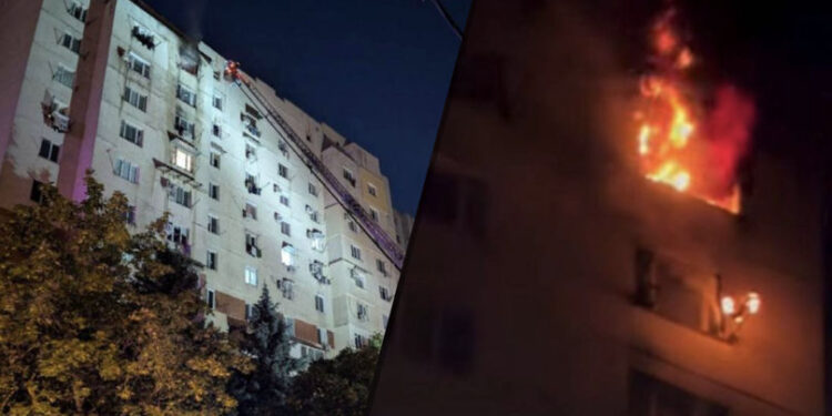 Foc și panică într-un cămin din Capitală: intervenție de urgență a pompierilor