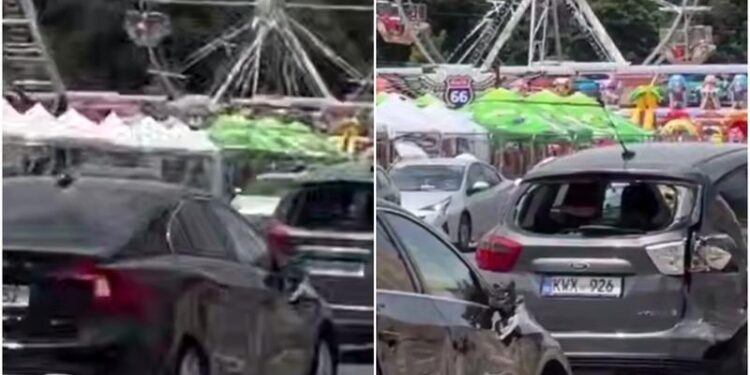 Coliziune în centrul Chișinăului, lângă Arcul de Triumf