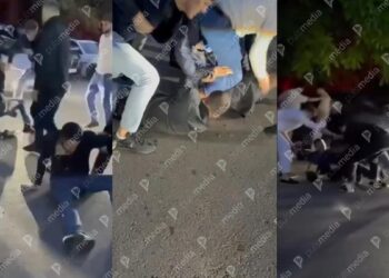 Scene șocante la Fanconi Riviera: Doi tineri agresați de un grup de indivizi