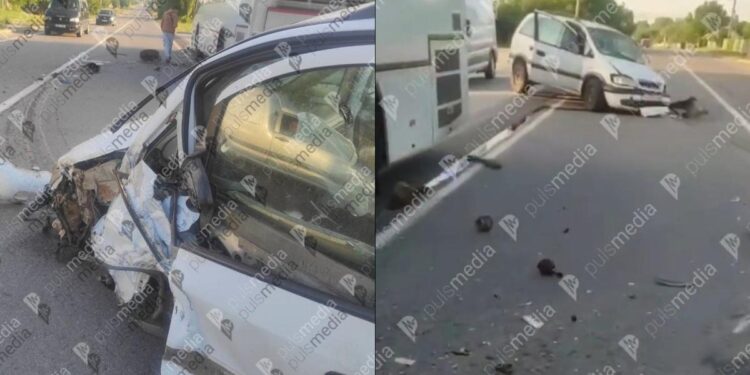 Accident grav la Orhei: Un autoturism s-a ciocnit cu un autocar plin cu pasageri