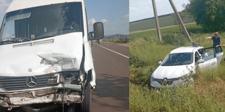 Accident grav la Sîngerei: Depășire riscantă, un rănit și pagube majore