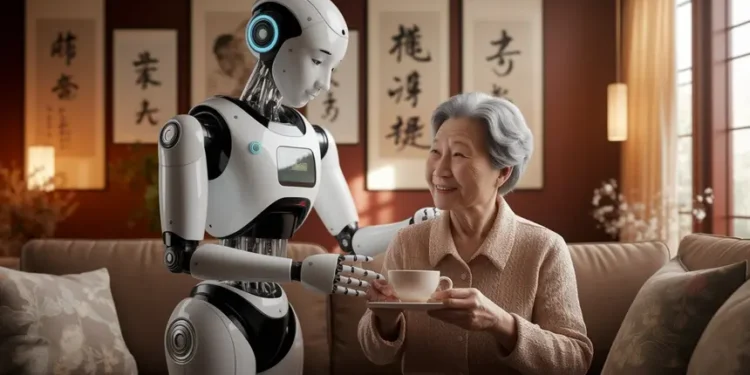 Китай тестирует роботов для ухода за пожилыми: как технологии решат проблему старения населения