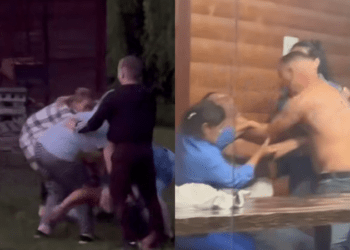 +18 Bătaie cu pietre și sticle sparte la o bază de odihnă din capitală