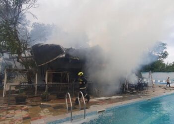 В Комрате сгорела терраса ресторана «Атлантида»: подробности от ГИЧС