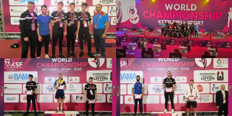 Republica Moldova a obținut 18 medalii la Campionatul Mondial de Kettlebell din Milano