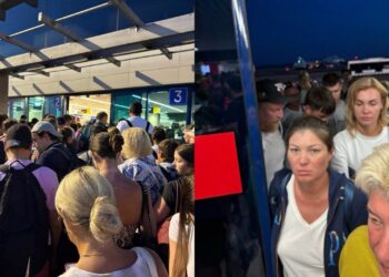 Невыносимые очереди в аэропорту Кишинёва. Люди часами стоят в толпе и без кондиционеров