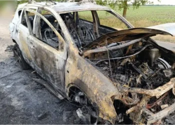 В Приднестровье огонь полностью уничтожил автомобиль