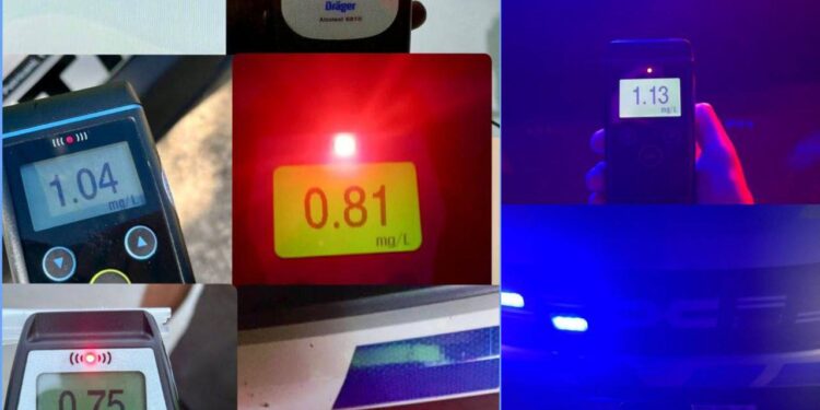 За последние двое суток более полусотни водителей сели за руль в нетрезвом состоянии