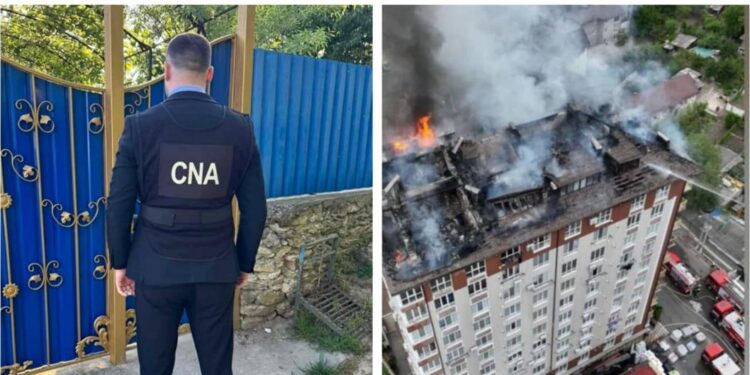 НЦБК провел новые обыски по делу о пожаре в жилом доме в Дурлештах