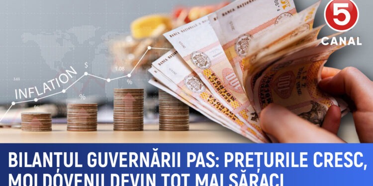 Cheltuielile moldovenilor au crescut cu 60% în cinci ani, pe fondul inflației și al sărăciei