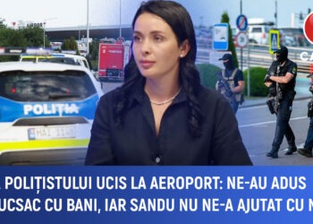 Sora polițistului omorât în aeroport: „Ne-au adus un rucsac cu bani, dar Maia Sandu n-a ajutat cu nimic”