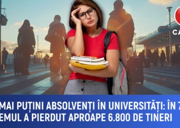 Tot mai puțini absolvenți în universități. În 7 ani sistemul a pierdut aproape 6.000 studenți