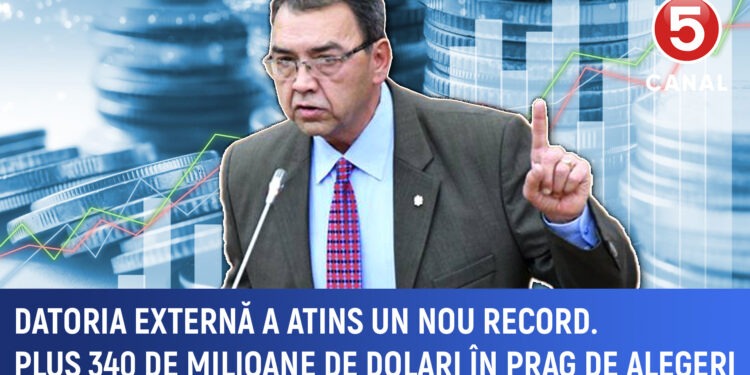 Datoria externă a atins un plus 340 de milioane de dolari în prag de alegeri