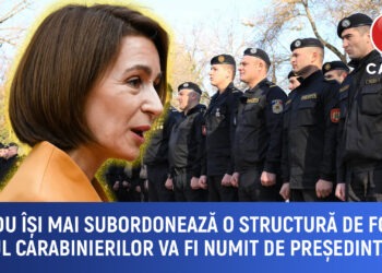 Sandu își MAI subordonează o structură de forță. Șeful carabinierilor va fi numit de președintă