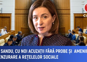 Maia Sandu cu noi acuzații fără probe și amenințări privind cenzura online