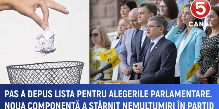 PAS a depus lista electorală: Noua componență a stîrnit nemulțumiri în partid