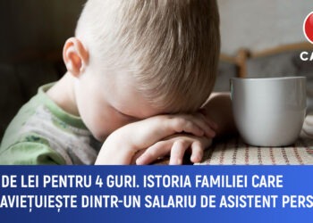 5000 de lei pentru patru suflete:  Istoria familiei care supravețuiește dintr-un salariu de asistent personal