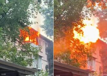 Bubuitură la Botanica: Un balcon a luat foc pe strada Zelinski. Patru echipe de pompieri au luptat cu flăcările