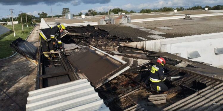 Incendiu la o fabrică avicolă din Edineț: 36.000 de păsări salvate