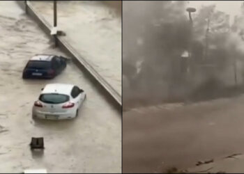 Furtună apocaliptică în Spania. 400 de oameni evacuați din Aragon, două femei lovite de fulger în Valencia