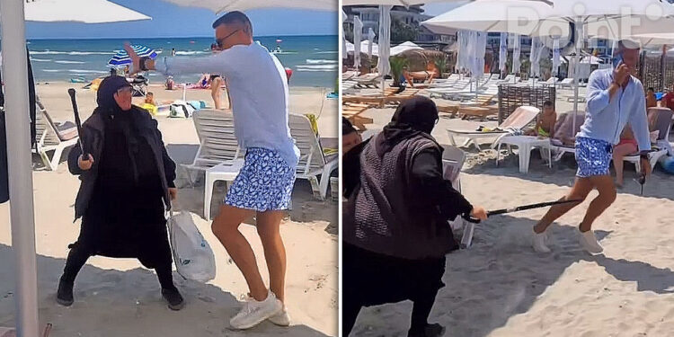 В Румынии попрошайка из Молдовы избила администратора пляжа тростью