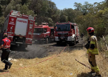 Pompierii moldoveni luptă cu flăcările în Grecia